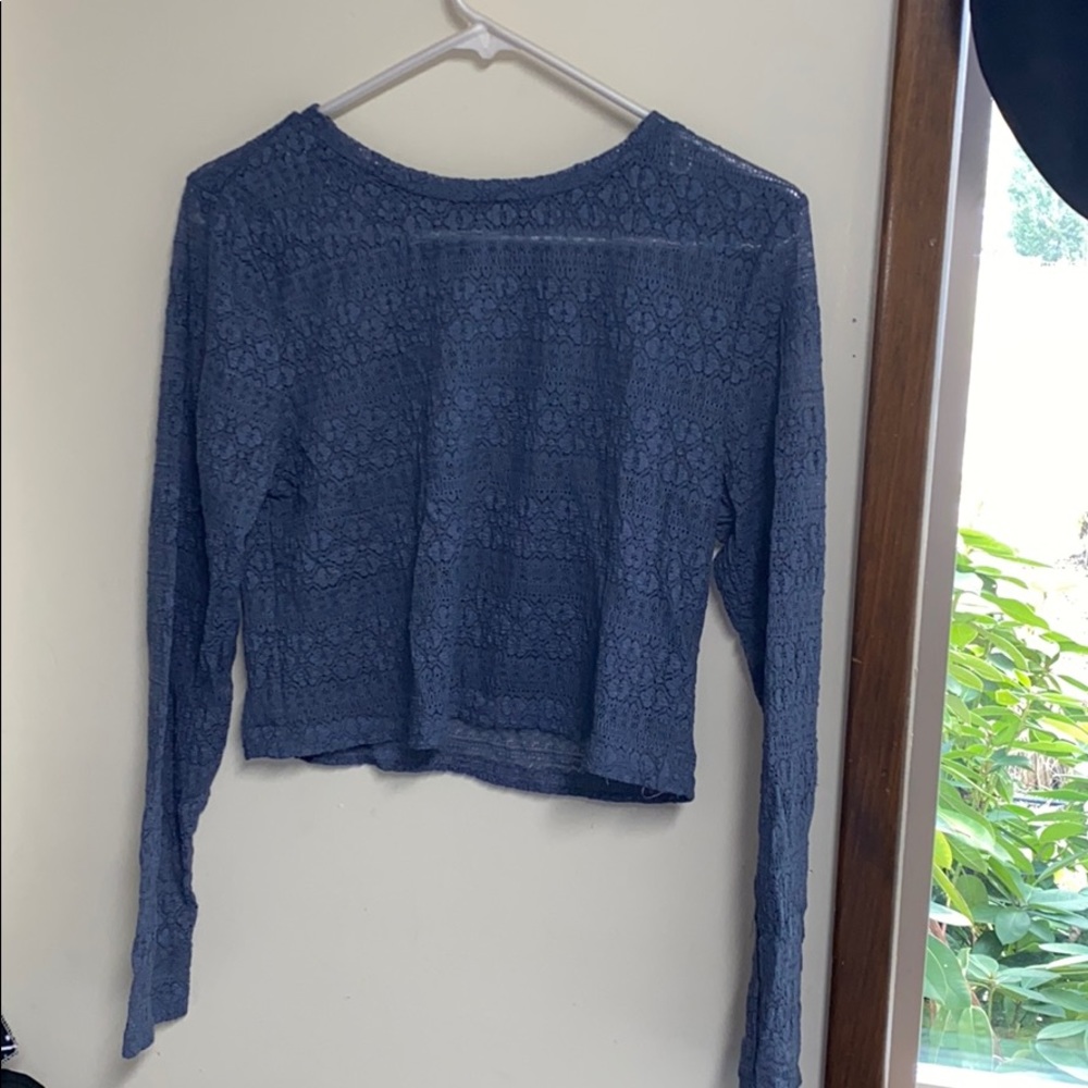Purple Lace Sweater Cover Up